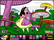 sznez kifest - Alice in Wonderland coloring