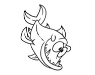 sznez kifest - Angry fish coloring