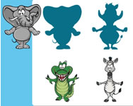 Animals shapes színezõ kifestõ HTML5 játék