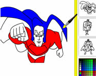 Superman online coloring sznez kifest jtkok ingyen