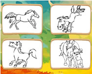 sznez kifest - Horse coloring book