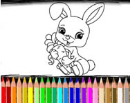 Rabbit coloring book HTML5