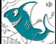 Shark tales coloring színezõ kifestõ játékok