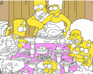 Simpsons thanksgiving party online játék