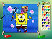 Spongebob with jelly fish online játék